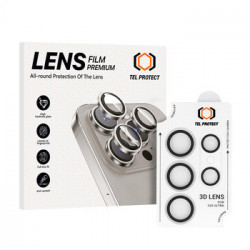 Tempered glass Tel Protect 3D Lens on camera for Samsung Galaxy S24 Ultra transparent (lens 5 pieces)