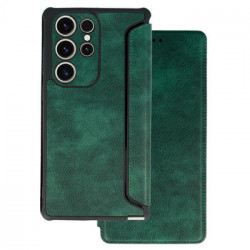 Razor Leather Book Case for Samsung Galaxy S23 Plus dark green