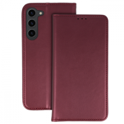 Smart Magneto Case for Samsung Galaxy S23 Plus burgundy