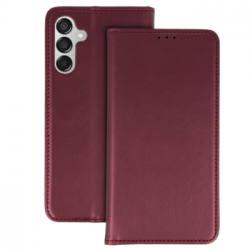 Smart Magneto Case for Samsung Galaxy M15 5G burgundy