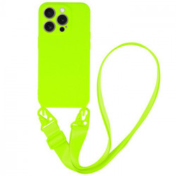 Strap Silicone Case for Iphone 12 Pro design 2 lime