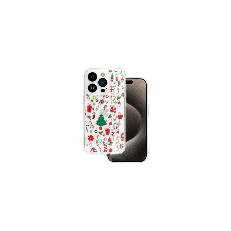 TEL PROTECT Christmas Clear Case for Iphone 13 Design 2