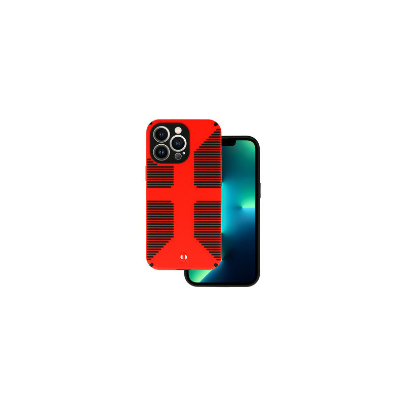 TEL PROTECT Grip Case for Iphone 13 Pro Max Red