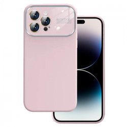 Soft Silicone Lens Case for Iphone 13 Pro Max light pink