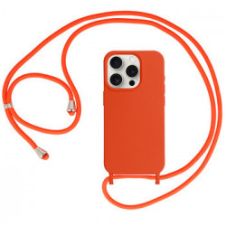 Strap Silicone Case for Iphone 13 Pro Max design 1 orange