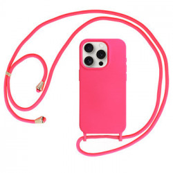 Strap Silicone Case for Iphone 13 Pro Max design 1 pink