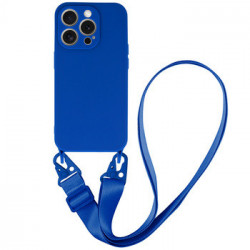 Strap Silicone Case for Iphone 13 Pro Max design 2 blue