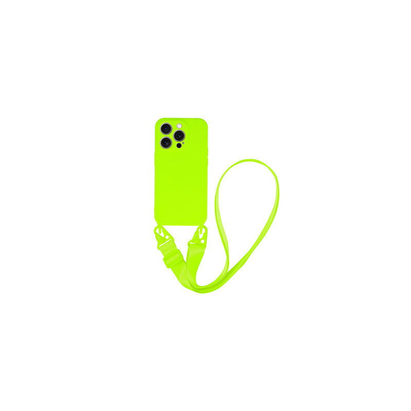 Strap Silicone Case for Iphone 13 Pro Max design 2 lime