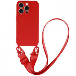 Strap Silicone Case for Iphone 13 Pro Max design 2 red