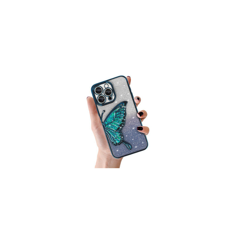 Tel Protect Butterfly Water Case for Iphone 13 Pro Max blue