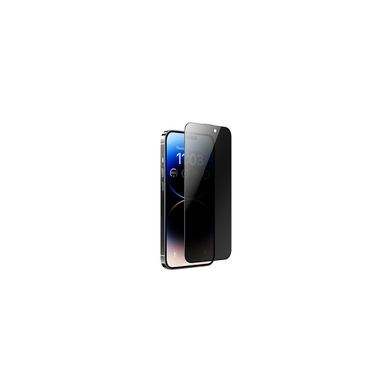 Benks Tempered glass Ultra Shield Privacy for Iphone 14 Pro Max/15 Plus/16 Plus black