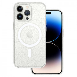 TEL PROTECT MagSilicone Clear Case for Iphone 14 Pro Max Glitter