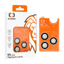 Tempered glass Tel Protect Titanium Lens 99% AR on camera for Iphone 14 Pro/14 Pro Max transparent (lens 3 pcs)