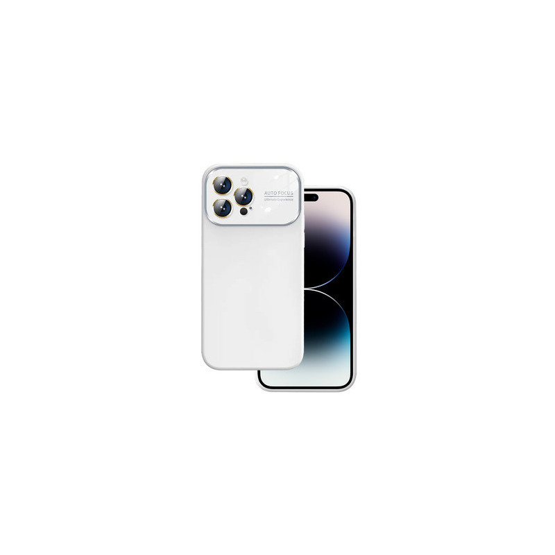 Soft Silicone Lens Case for Iphone 14 Pro Max white