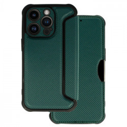 Razor Carbon Book Case for Iphone 14 Pro dark green