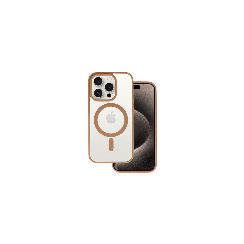 Acrylic Color Magsafe Case for Iphone 14 desert titanium