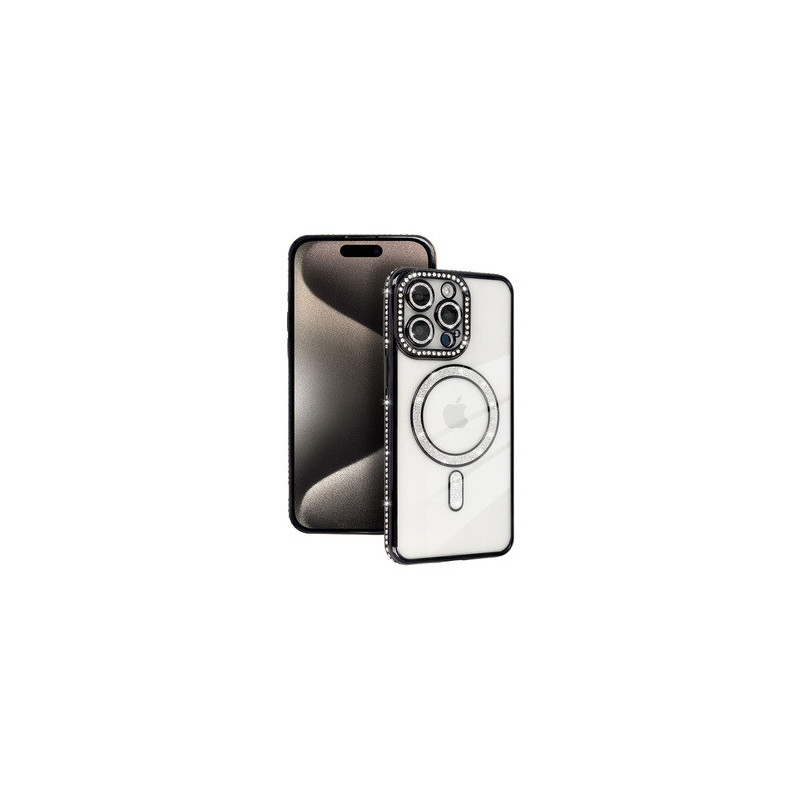 Bling Magsafe Case for Iphone 14 black