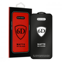 Tel Protect Full Glue 6D Matt Tempered Glass for Iphone 14 Black