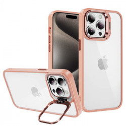Tel Protect Kickstand case + camera glass (lens) for Iphone 14 light pink
