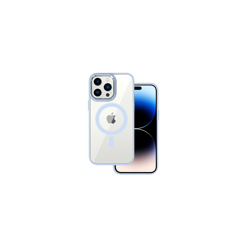 Tel Protect Magnetic Clear Case for Iphone 14 Light blue