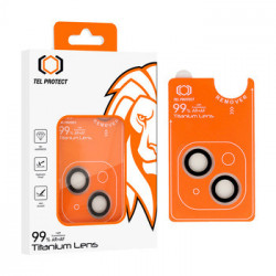 Tempered glass Tel Protect Titanium Lens 99% AR on camera for Iphone 14/14 Plus/16e transparent (lens 2 pcs)