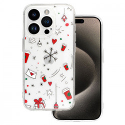 TEL PROTECT Christmas Clear Case for Iphone 14 Design 3
