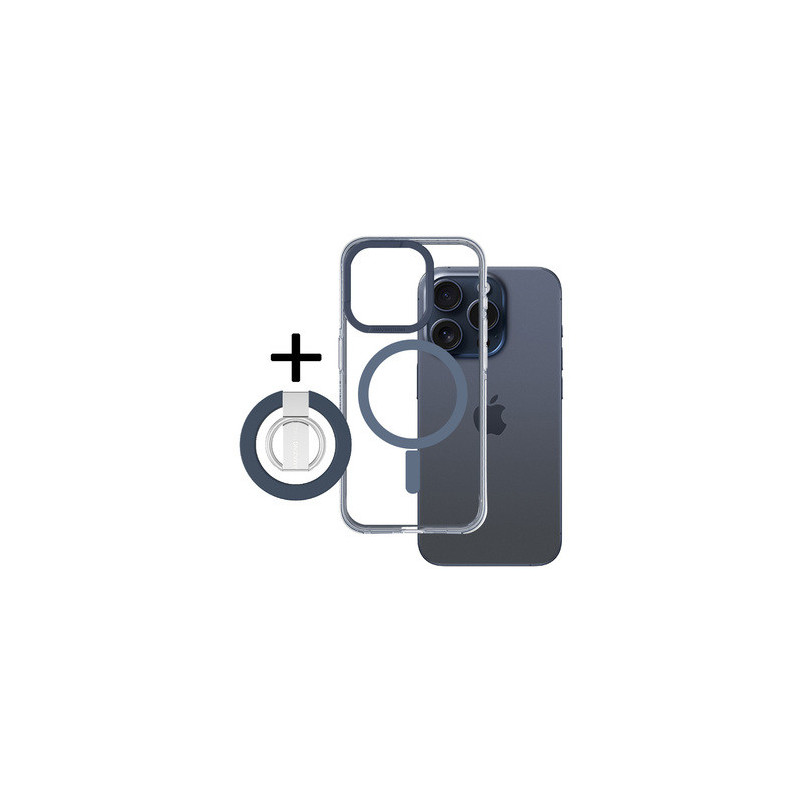 Amazing Thing Titan Pro Mag Ring Grip Case 10FT IP156.1PTRBU for Iphone 15 Pro navy
