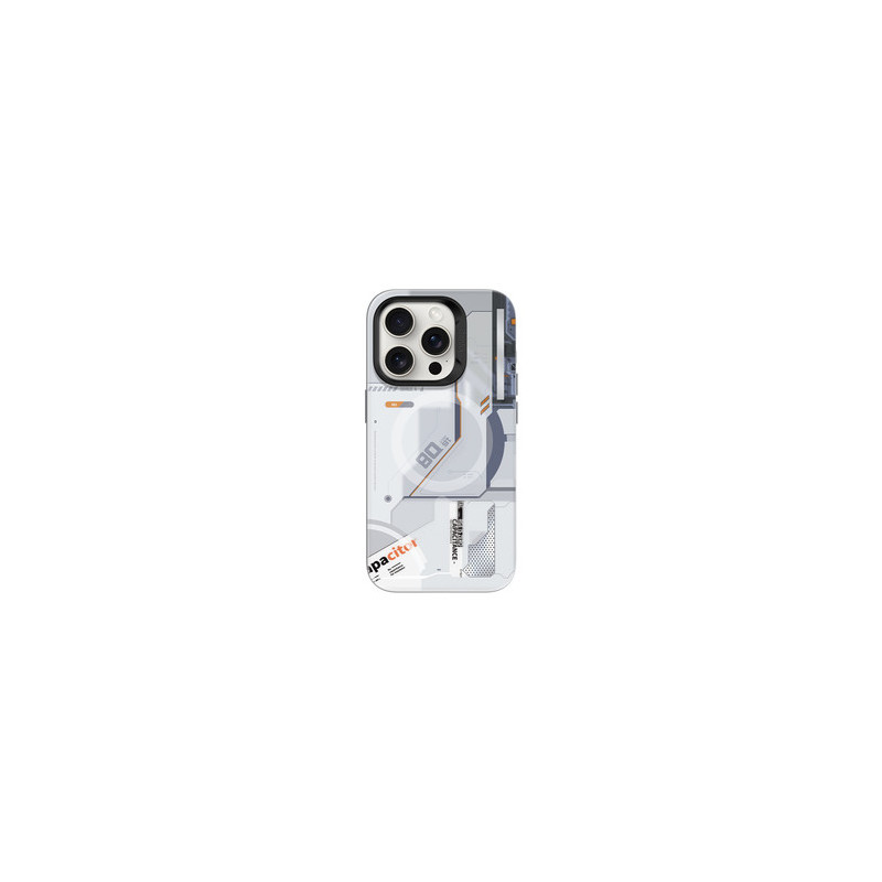 Benks Magnetic Mecha Series Case for Iphone 15 Pro white