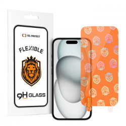 Tel Protect Best Flexible Hybrid Tempered Glass for IPHONE 15/15 PRO