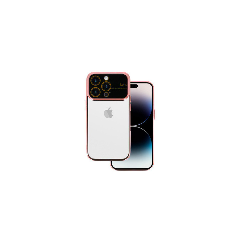 Electro Lens Case for Iphone 15 Pro Rose gold