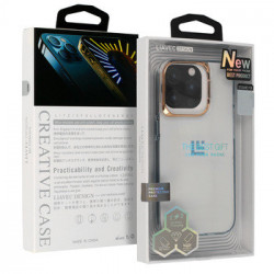 Transparent TPU Case for Iphone 15 Plus gold