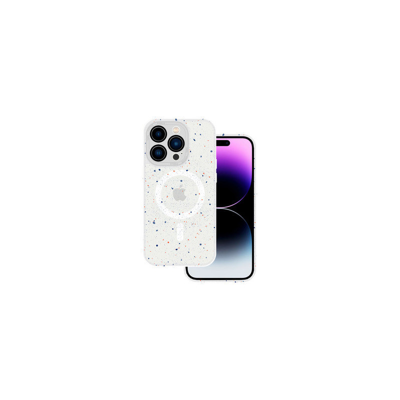Tel Protect Magnetic Splash Frosted Case for Iphone 15 Plus White