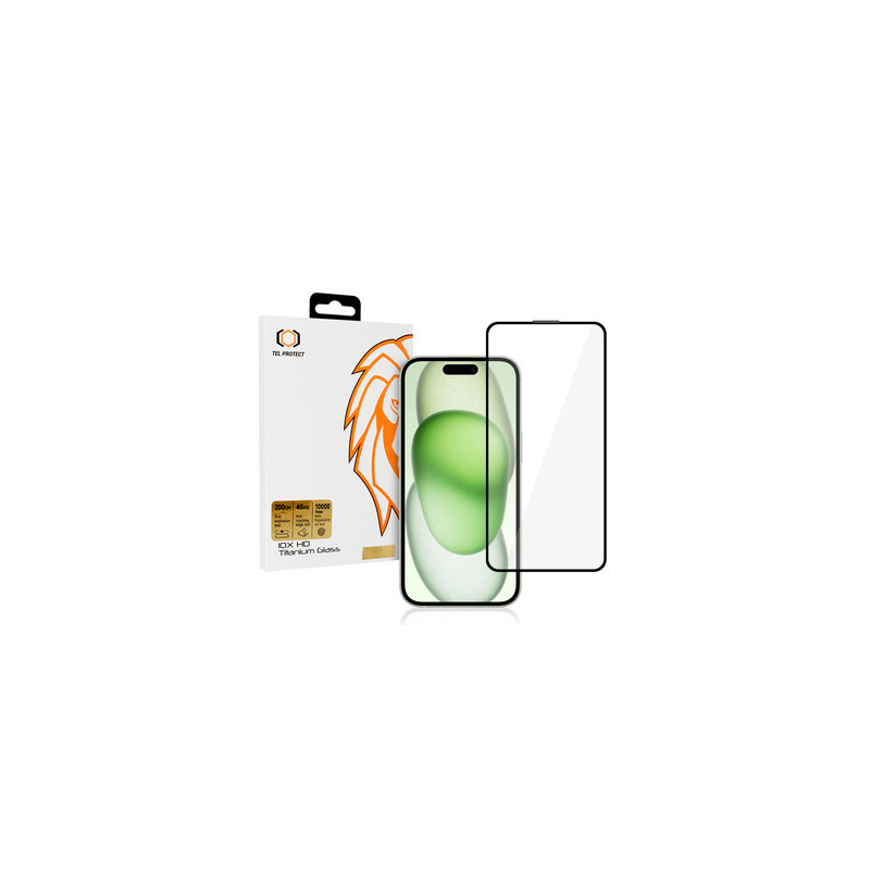 Tempered glass Tel Protect 10X HD Titanium for Iphone 15 Plus