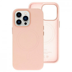 MagSafe Leather Case Iphone 15 Plus Light pink