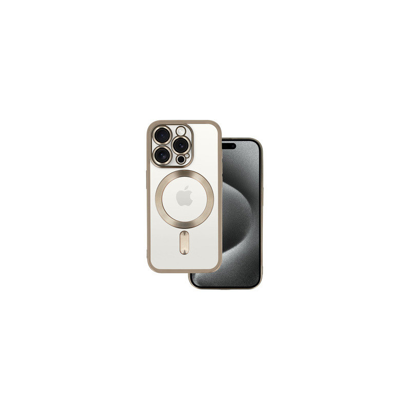Metallic Magsafe Case for Iphone 15 Plus Titanium