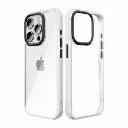 Rock Guard Series Case for Iphone 15 Plus transparent-white
