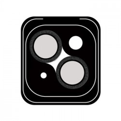 Rock Tempered glass Shiny Series Camera Lens on camera for Iphone 15/15 Plus (lens 2 pieces) black