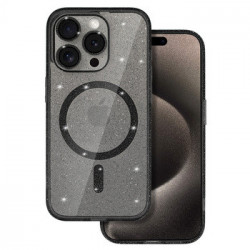 Glitter Magsafe Case for Iphone 16e black clear
