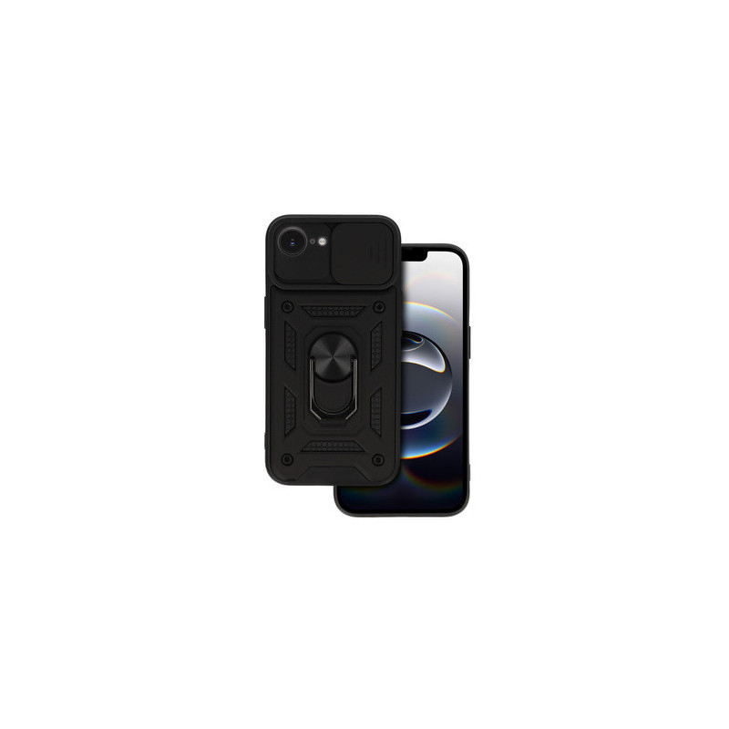 Slide Camera Armor Case for Iphone 16e Black