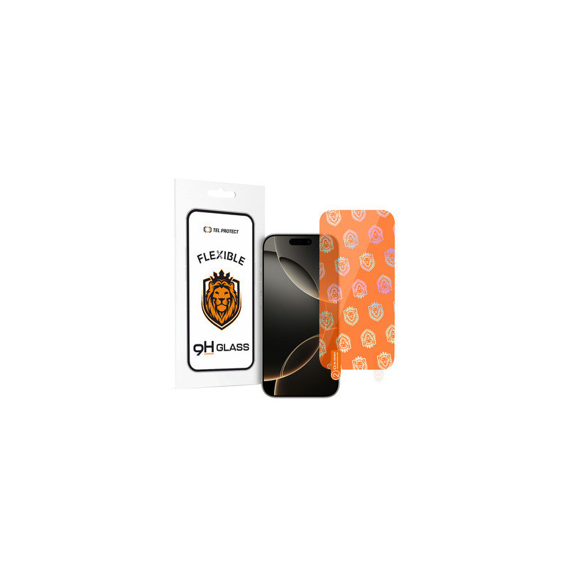 Tel Protect Best Flexible Hybrid Tempered Glass for IPHONE 16 PRO MAX