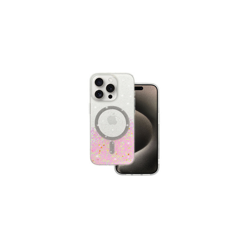 Tel Protect Moonlite Magsafe Case for Iphone 16 Pro Max pink clear