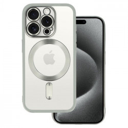 Metallic Magsafe Case for Iphone 16 Pro Max Silver