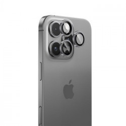 Benks Tempered glass Glass Warrior Lens Protector on camera for Iphone 16 Pro/16 Pro Max (lens 3 pieces) silver