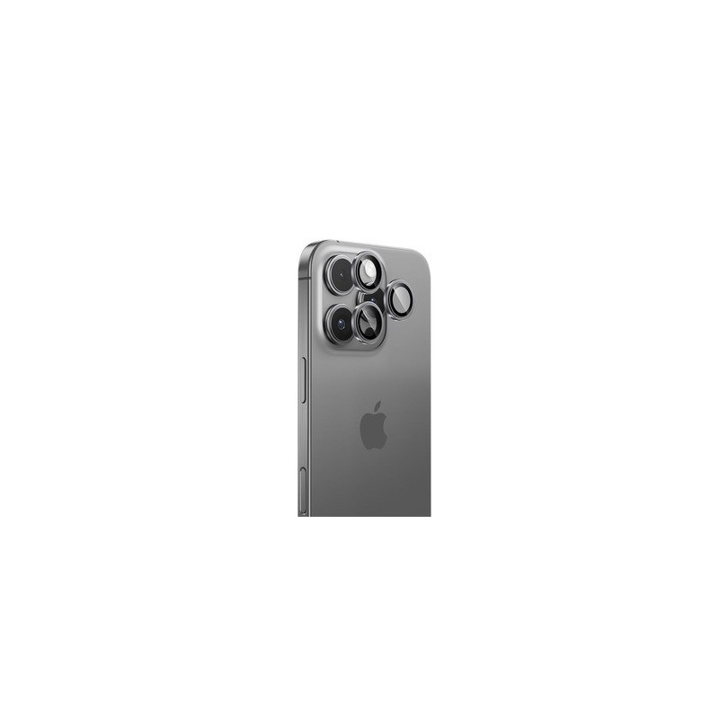 Benks Tempered glass Glass Warrior Lens Protector on camera for Iphone 16 Pro/16 Pro Max (lens 3 pieces) silver