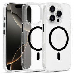 Glossy Magsafe Clear Case do Iphone 16 Pro Max black