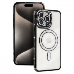 Bling Magsafe Case for Iphone 16 Pro black