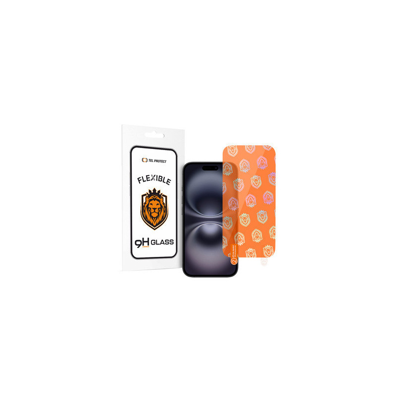 Tel Protect Best Flexible Hybrid Tempered Glass for IPHONE 16 PLUS