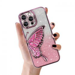 Tel Protect Butterfly Water Case for Iphone 16 Plus pink