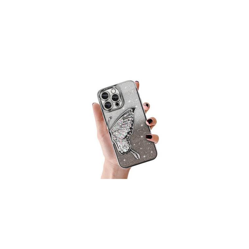 Tel Protect Butterfly Water Case for Iphone 16 Plus silver