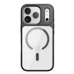Rock Guard Lens Protection Series Magnetic Case for Iphone 17 Pro Max transparent-black